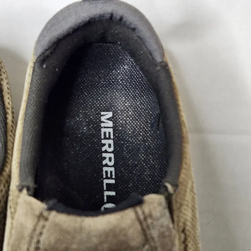 Merrell Mens Dusty Olive Suede Jungle Moc/Slip On Shoes J91705 Size 9